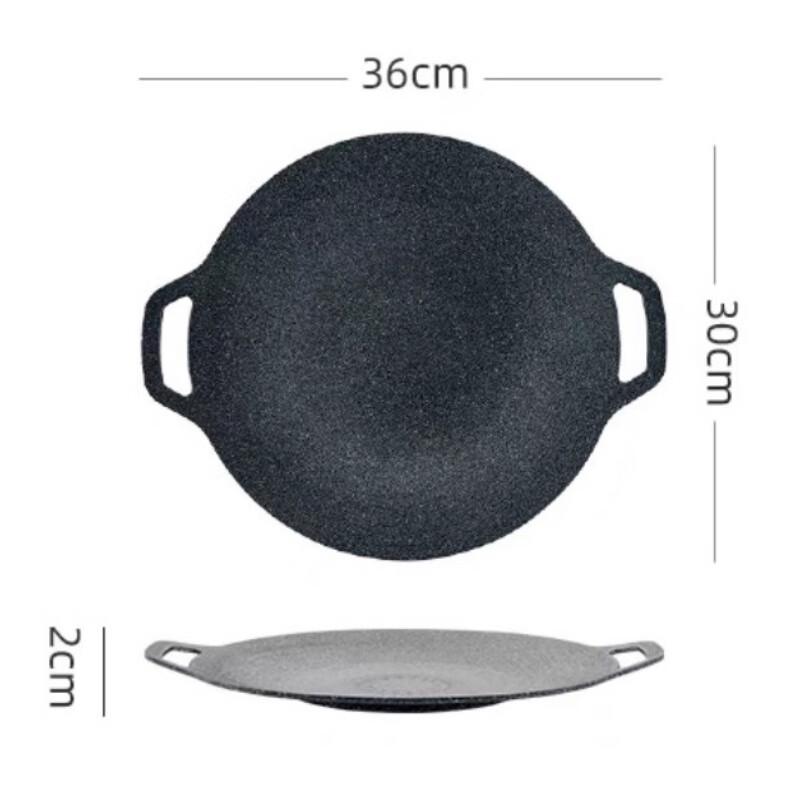 ZISIZ 30cm Die-Cast BBQ Grill Pan