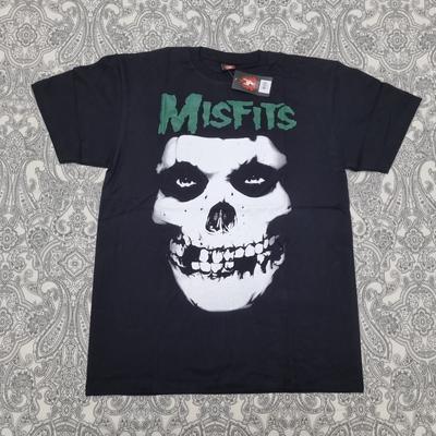 Misfits White Ghost Skull Band T Shirt Graphic Print New