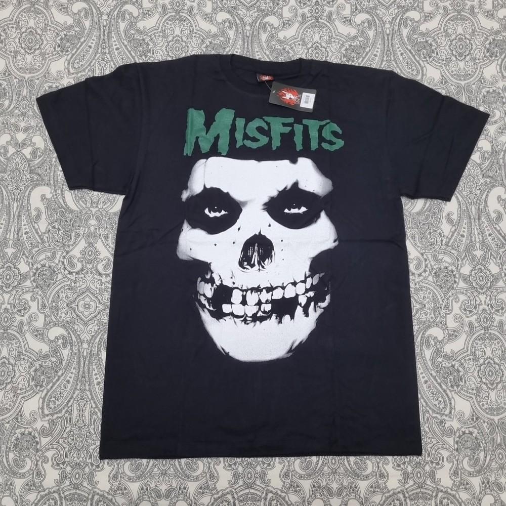 

Misfits White Ghost Skull Band T Shirt Graphic Print New M