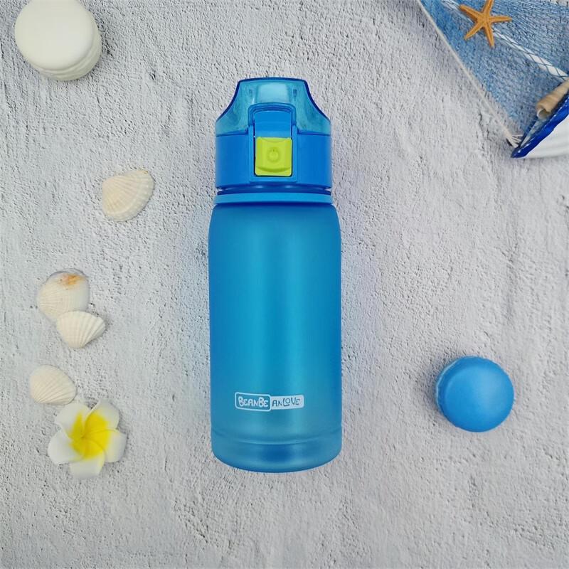 BEANBEANLOVE Portable Frosted Plastic Sports Water Bottle