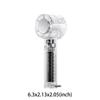 Transparent Portable Handheld Fan USB Rechargeable Personal Fan Small Pocket Fans for Travel Camping Outdoor Gifts for Women Men