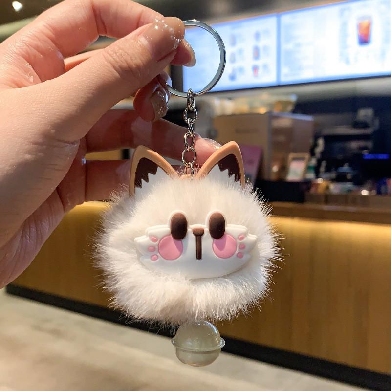 Year of the Sheep Lamb Keychain: Cute Plush Pendant for Students' Bags