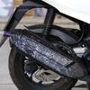 Motorcycle Exhaust Heat Shield Universal Skin Burn Prevention Exhaust Cover for CLICK/PCX 125-160 Anti-Scald Pipe Cover with UV Protection
