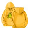 Kids' Long Sleeve Loose Pullover Letter Print Drawstring Hooded Sweatshirt