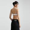 Calvin Klein Nowoczesny nadruk logo listu Attraction Bezprzewodowy zestaw bielizny z trójkątnymi miseczkami Kobiety Bielizna Szary QF5650-020+F3787AD-020