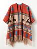 Winter Women Scarf Layers Poncho Elegant Lady Animal Print Tassel Wraps Shawl Casual Warm Scarve Capa Para Mujer Pashmina Cloak
