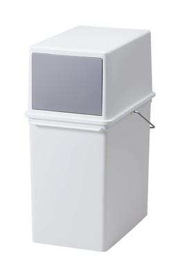 Κάδος Απορριμμάτων με Μπροστινό Άνοιγμα Περίπου Λεπτός Στοιβάζεται Σκόνη Κατασκευασμένο στην Ιαπωνία Like-it Καπάκι, Κάδος, 17L, Κουτί, Λευκό, LBD-05