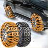 Heavy Duty Universal Tire Snow Chains Non Slip Emergency Traction Aids for Cars SUVs Trucks and Vans for Winter Road Safety