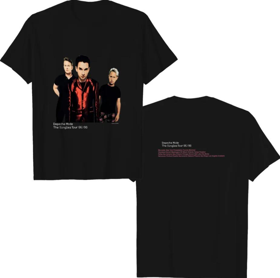 Depeche Mode The Singles Tour 86-98 T-Shirt, 90s Depec T-Shirt shirt XXL