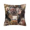 Funny Monkey Print Pillowcases  Kawaii Pillow Case For Living Room Sofa Graphic Pillow Cover