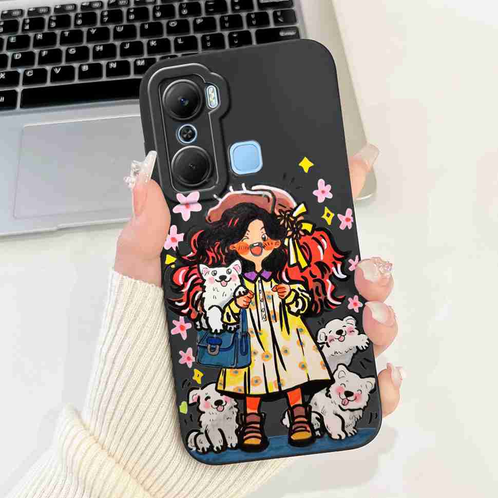 Hülle Für Infinix Hot 12 Pro X668C Schutzhülle Weich Schlank Niedliches Cartoon-Muster Abdeckung Für Infinix Hot 12 Hot12 Pro Handyhüllen Abdeckung