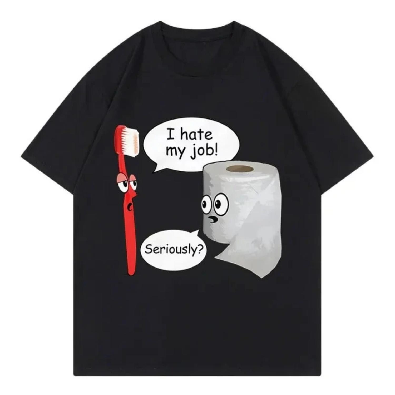 

Funny Meme Graphic T Shirts High Street Fashion Trend Short Sleeve Cotton T-shirt Casual T-shirts Clothing Tops S чёрный