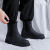 2025 Chelsea boots men's British style overalls leather shoes men's autumn and winter trend Martin boots 9886-R