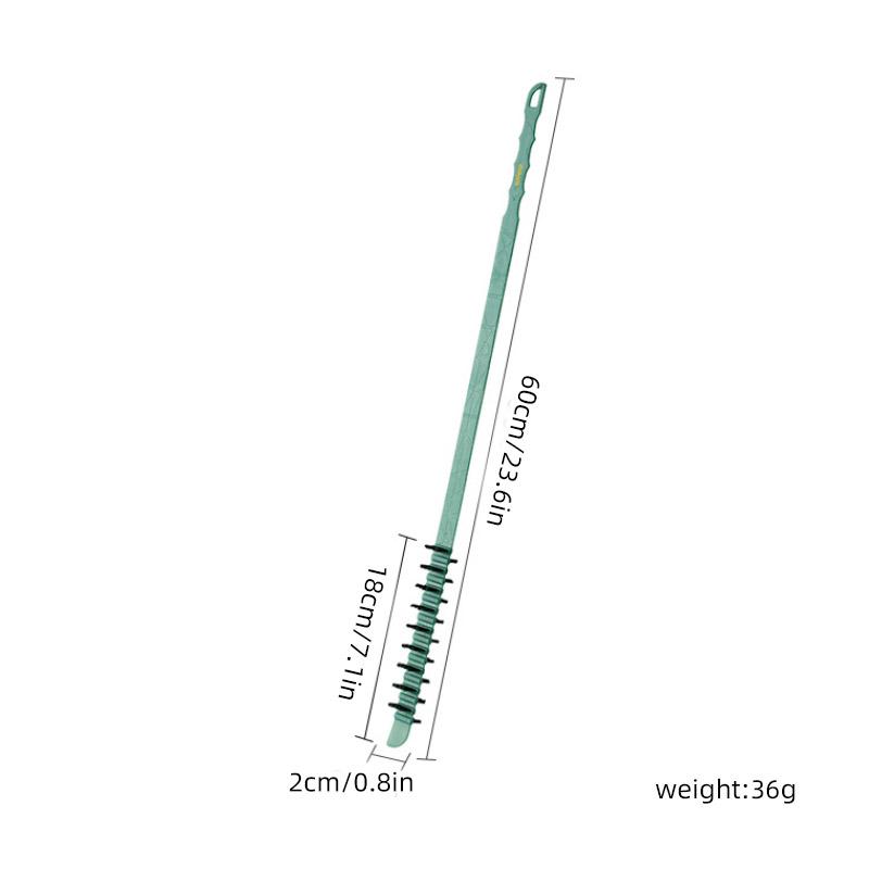 Trommelwaschmaschinen-Reinigungsbürste mit langem Griff und Wellenrad, Bürste für innere Artefaktlücken in der Waschmaschine, Trockner-Flusenentfernerbürste