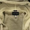 ARMANI JEANS Cotton Knit Hoodie Japan Agent Men’s M USA-S Beige Hoodie Jacket(USED)