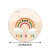 50-500Pcs Rainbow Thank You Stickers Round Scrapbooking Stickers Wedding Party Envelope Gift Seal Labels Stationery Sticker