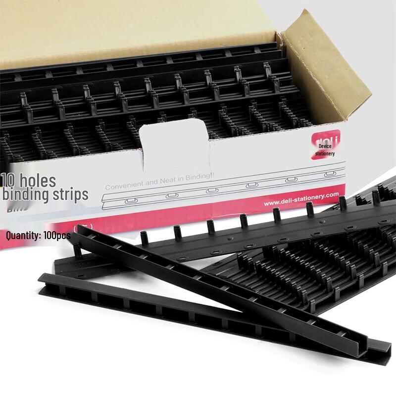 Deli 3827 10-Hole Binding Strips CN plug (adapter included)