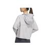 Adidas Knit UPF Jacket Quick-Drying Sports Casual Hooded Sun Protection Women Jackets Light-Gray JJ1334