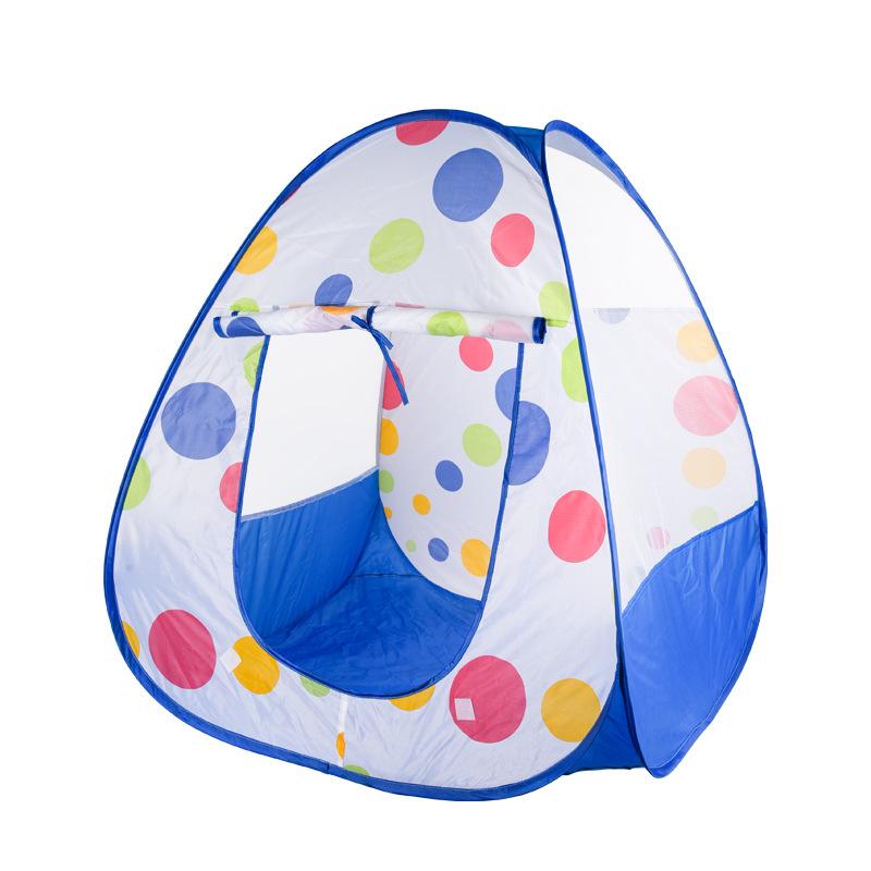 Kids' Multi-Color Foldable Playhouse Tent with Ball Pit