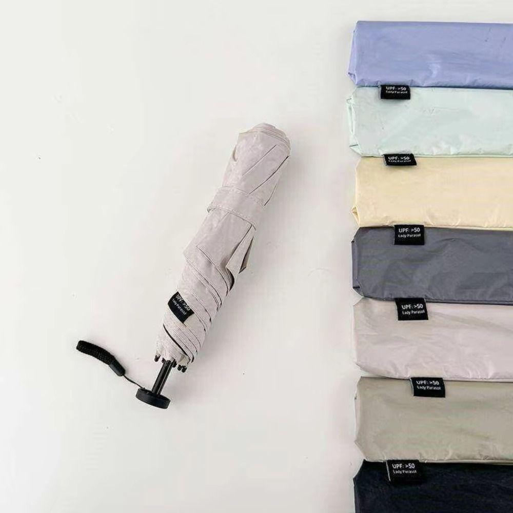 Compact Folding Ultra-Light Umbrella UV Protection Portable Parasol Sunshade Umbrella Travel Use