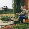 Fishing Landing Net Telescopic Folding Stainless Steel Pole Handle Durable Nylon Mesh Fish Catching Net for Steelhead Trout Catfish Salmon