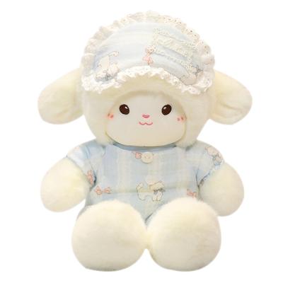 Running Lamb Series Doll Plush Toy Baby Clothes Lamb Doll Birthday Qixi Festival Gift Hugging Sleeping Doll