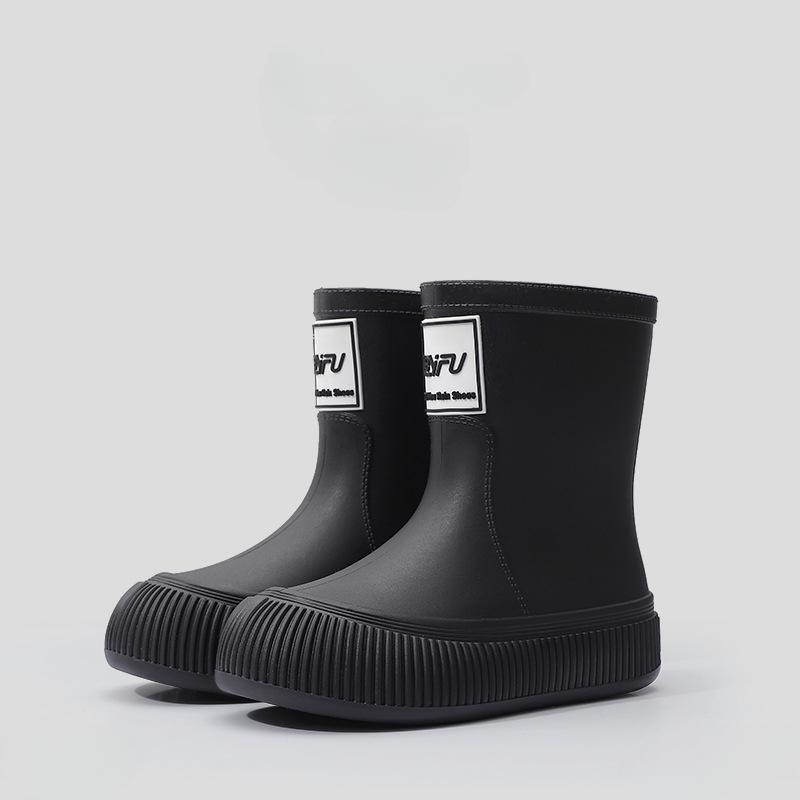 Bottes de pluie pour femmes, antidérapantes, tendance, légères, souples, chaussures de pluie, de pêche en plein air, semelles épaisses, chaussures imperméables, mode, confortables