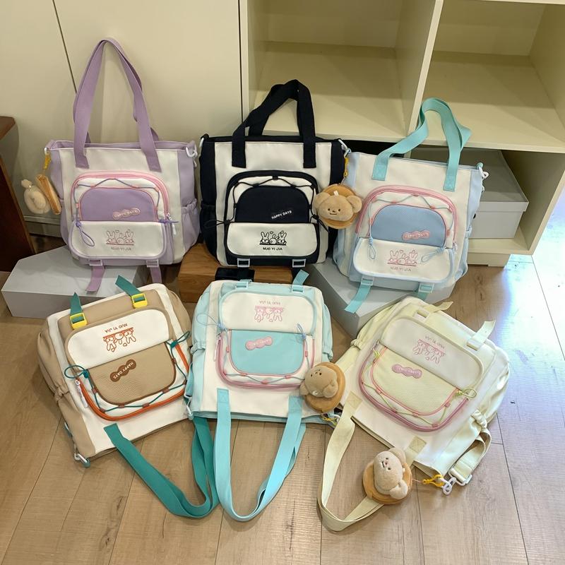 Сумка через плечо с цветными блоками — фото 7