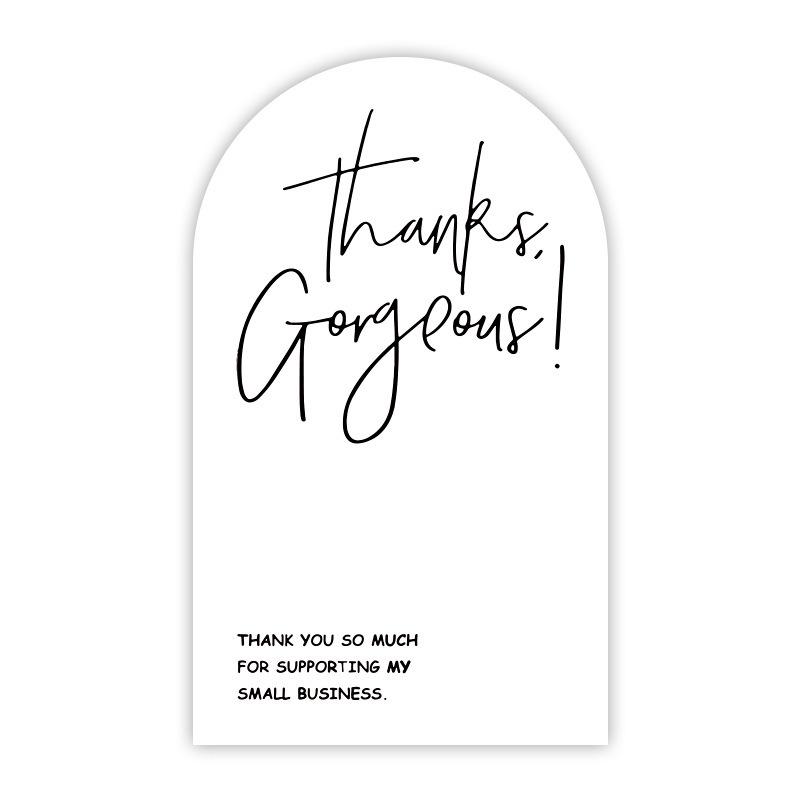 50-pack Airplane-Themed Thank You Box Sealing Stickers for Packaging and Decoration