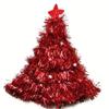 Beautiful Tinsel Christmas Tree Hat On 1pc Headband Father Christmas Xmas Party Santa Fancy Dress Costume Hat Christmas Hat
