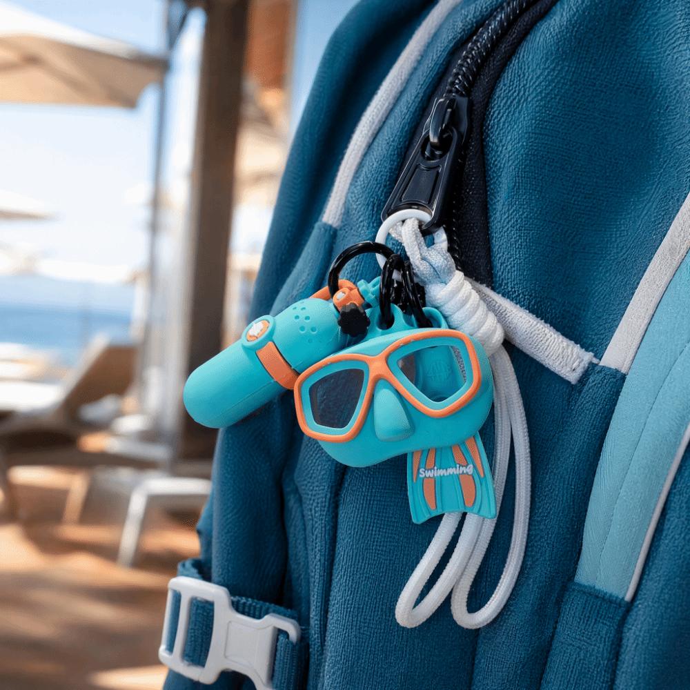 Funny Diving Mask Bag Pendant Colorful Oxygen Cylinder Keyring Diving Enthusiast