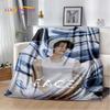 3D Kpop Jeon Jung Kook Jk JIMIN Star Blanket,Soft Throw Blanket for Home Bedroom Bed Sofa Picnic Travel Office Cover Child Gift