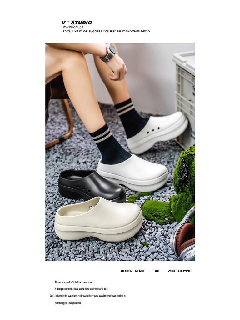 Summer Baotou EVA Casual Sport Sandals - Non-slip Thick Sole for Men & Women