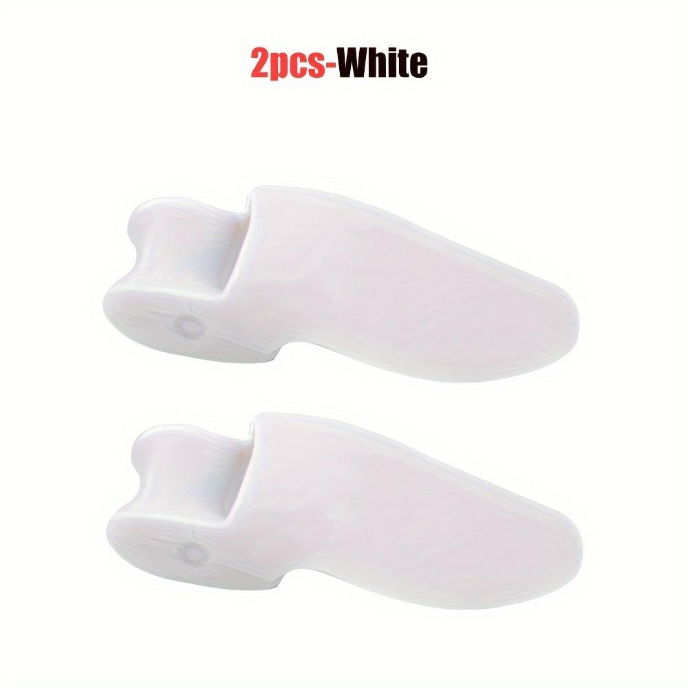 

2 шт/6 шт. Мягкие и гибкие разделители пальцев ног премиум-класса - RooRuns, прочные, удобные для длительного ношения, дизайн унисекс для мужчин и женщин всех размеров 2pcs белый
