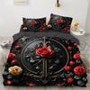 Luxury Flower Bedding Set Cartoon Comforter Sets Double Queen King Twin Full Size Duvet Cover Set Kids Girls White Bed Linen