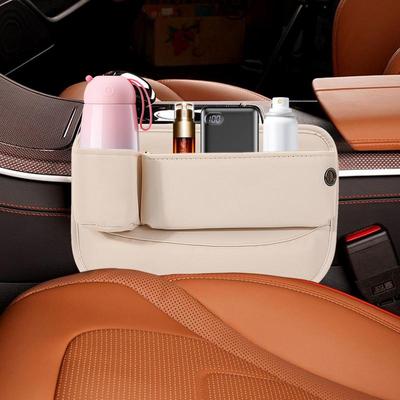 Car Seat Crevice Organizer Storage Box Crevice Filler Storage Organizer Seat Crevice Purse Holder Car Console Organizer Leather