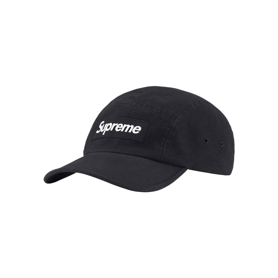 

Кепка Supreme из мытой парусины, черная, 24SS