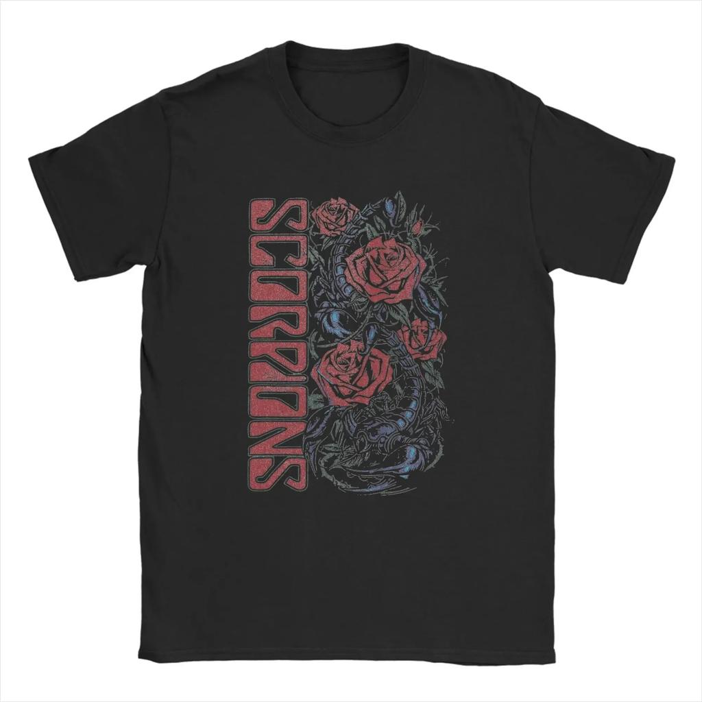 Scorpions Blackout Live T-Shirt Heavy Metal Rockband Unisex Baumwolle Mode Neues Sommer Übergröße Lässiges Oberteil T-Shirts