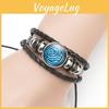Versatile Leather Bracelet With Time Gemstone Avatar The Last Airbender Design
