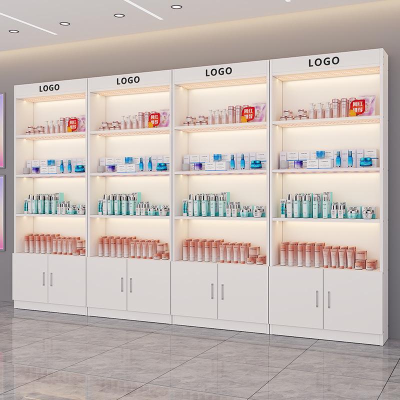 Illuminated Beauty Product Display & Storage Cabinet