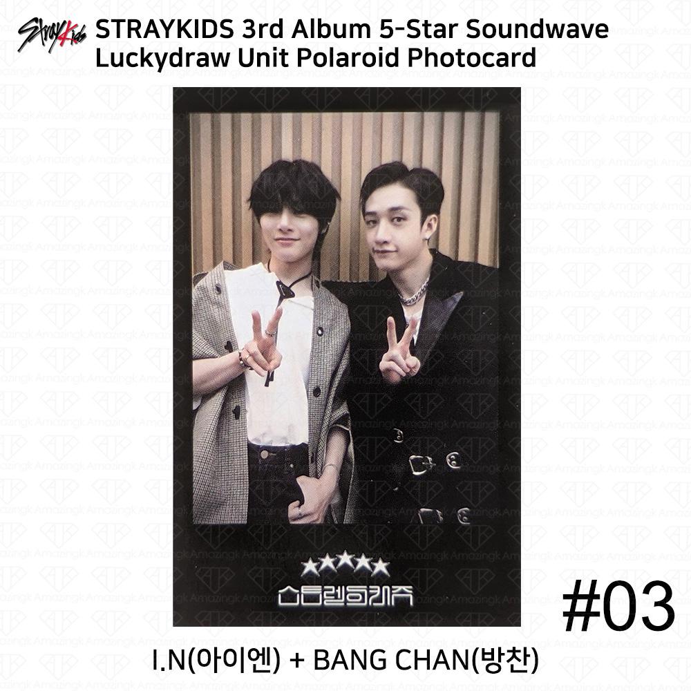 Stray Kids Al treilea mini album 5 stele Soundwave Primul Luckydraw Photocard Polaroid