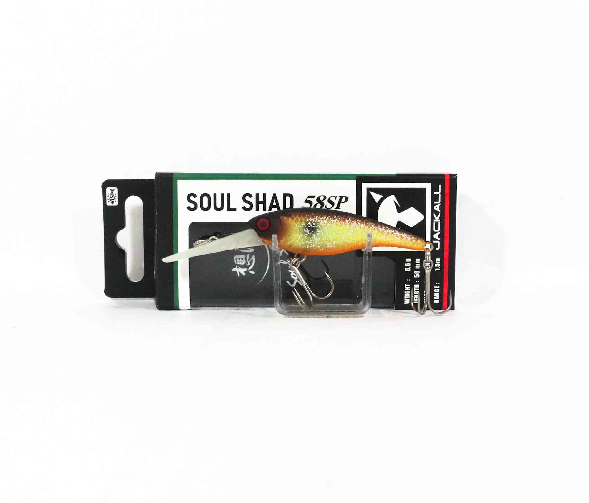 

Jackall Soul Shad 58 SP Suspend Minnow Lure Muddy Chart Fish (2568)