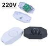 220V Led Dimmer Switch Adjustable Controller White Black Knob Lamp Dimmer Cord Switch Plug In Table Floor Light Dimming On Off