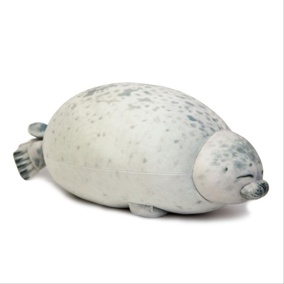 20cm Roztomilý Baculatý Naštvaný Blob Tuleň Polštář 3D Novinka Hračka Lachtan Plyšová Hračka Vycpaná Panenka Narozeninové Dárky pro Děti