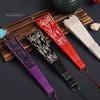 Elegant Handheld Fan Retro Lace Folding Portable Lightweight Chinese Dance Cherry Blossom Silk Cloth Pattern Women's with Tassel for Performance