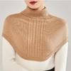 Winter Scarf Shawl For Women Knitted Fake Collar Scarfs For Women Neck Wrap Men Women Turtleneck Collar Scarf Knitted Elastic