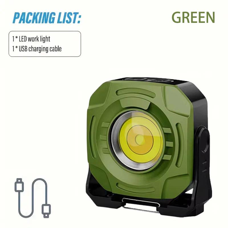 Ultra Bright Camping Light Rechargeable COB Work Lamp with Magnetic Outdoor Emergency Hiking Fishing 6 Modes Portable Lamps