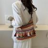 2024 Spring Women's Retro Ethnic Style Shoulder Crossbody Tote: Fashionable, Large Capacity