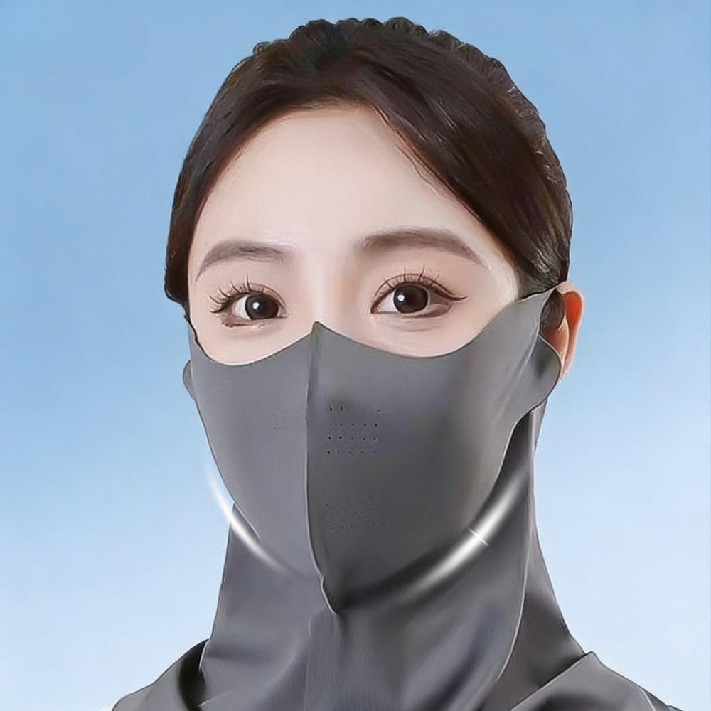 Breathable Ice Silk UV Mask Sun Protection Face Shield for Sports