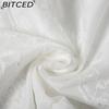 BITCED Spring Women's Solid-Color Slim-Fit Streetwear Off-Shoulder Wrap-Top with Backless Design